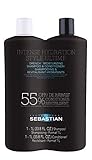 Drench Moisturizing Shampoo and Conditioner Liter Duo set 33.8 oz bySebastian+proffetional comb Extra bonus