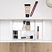 BINO | 7-Section Expandable Plastic Drawer Organizer | Makeup Storage | Space-Saving Makeup Storage | BPA - Free Material | Home Essential | Bathroom Vanity Organizer | Cosmetic