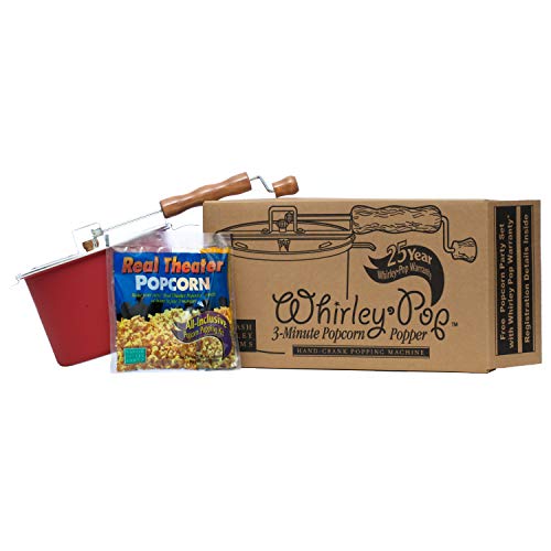 Whirley-Pop Popcorn Popper Kit - Nylon Gear - Red - 1 Real Theater All Inclusive Popping Kit - Thumbnail 6