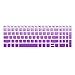 Keyboard Cover Compatible Lenovo IdeaPad 320/330/330s 340s 520 720s 130 S145 L340 S340 15.6 inch, IdeaPad 320/330 17.3 inch, IdeaPad 520 15.6 inch Laptop,GradualPurple