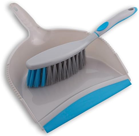 Household Dustpan and Brush for Sweeping cleaning Floors in The Home Kitchen Bathroom Bedroom garage or Office