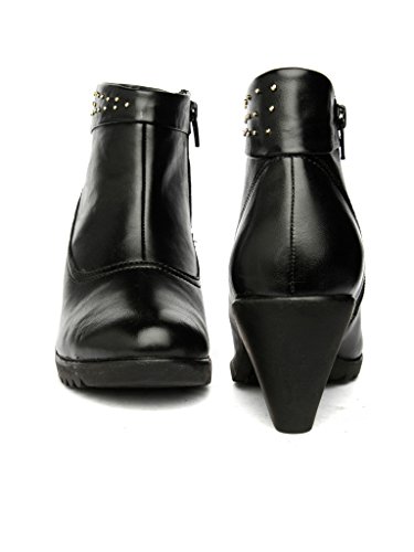 bruno manetti women faux leather black boots