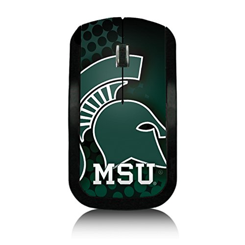 Michigan State Spartans Wireless USB Mouse officially licensed by Michigan State University Slim Sleek Low-Profile Portable by keyscaperÂ®