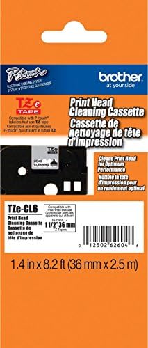 2/Pack Genuine Brother 1.5" (36mm) Black on White Flexible Cable and Wire wire/cable TZe P-touch Tapes for Brother PT-9500PC, PT9500PC Label Maker