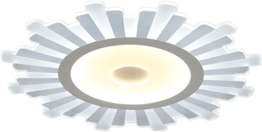 oofay Modern Design LED Ceiling Light Living Room Bedroom Ultra-Thin Acrylic Lighting Creative Sun Shape Children Room Lamp,Whitelight,52cm