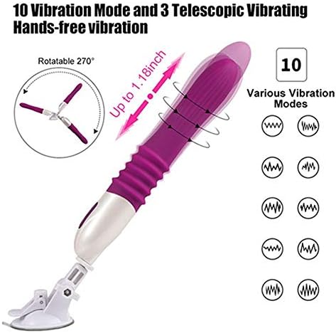 9.84 Inch Realistic Medical Vibrating Silicone Female Vibrant Toy Soft Flexible with Hands-Free Suction Cup with 10 Powerful Modes