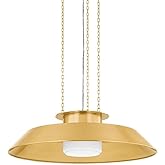 Hudson Valley Lighting 8832-AGB Woodrow - 1 Light Pendant-9.25 Inches Tall and 32 Inches Wide, Finish Color: Aged Brass