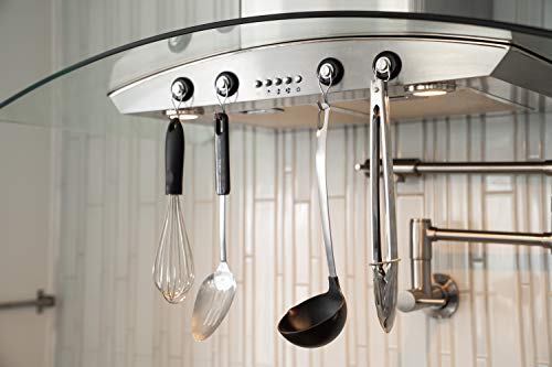 Mavoro Strong Magnetic Hooks for Hanging. Up to 65 lbs. Set of 2 Black Magnet Hooks Heavy Duty Magnets, Neodymium 52 Rare Earth Magnets. Rotating Swivel Style Magnet Hook for Refrigerator, Locker etc - Thumbnail 6