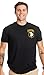 101st Airborne Division & Sleeve Flag | U.S. Military Army Veteran 101 T-shirt-(Black,XL)