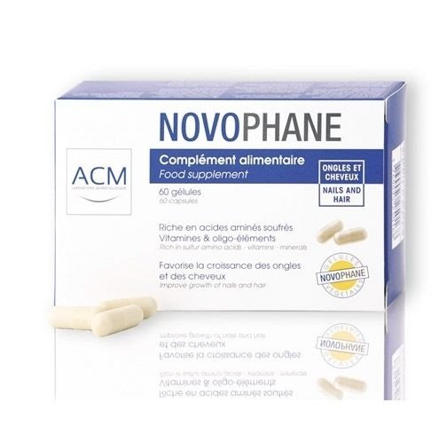 ACM Laboratoire Novophane Caps Anti Hair Loss Alopecia Treatment Nails Fragility Free Shipping