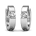 Hoop Loop Earrings for Women 18K White Gold Plated Gift for Women Mother Wife Girl Mother's Day Gift