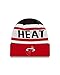 NBA Miami Heat New Era NBA HWC Biggest Fan 2.0 Cuff Knit Beanie, One Size, Red