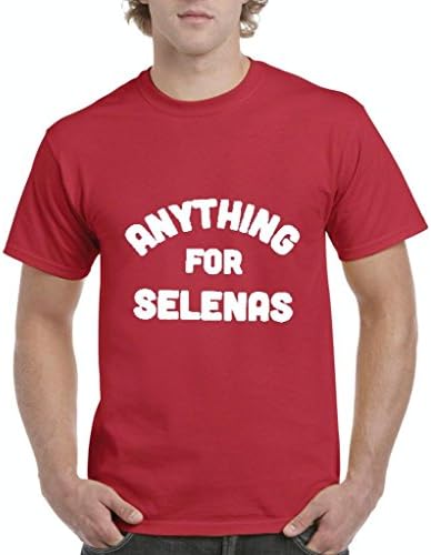 Blue Tees Anything for Selenas Fashion Selena People Clothes Best Friends Couples Gifts Men's T-Shirt Tee Small Red