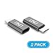 UNU Type C Adapter, USB-C to Micro USB Aluminum Adapter (USB-C to Micro USB) Type C to Micro USB Connector for Galaxy S10, S10 Plus, S10e, Note9, Google Pixel 3, Pixel 3 XL and More (2-Pack, Grey)