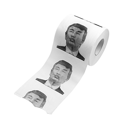 Best-top shop Toilet Paper Roll Donald Trump Printed Novelty Gag Gift 2Ply 240Sheet