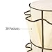 5-Tier Carousel Nursery Organizer EZOWare Collapsible Closet Hanging Shelves Storage with 360° Swivel Hook and 30 Pocket - Beige For Nursery Children Bedroom Laundry Dresser