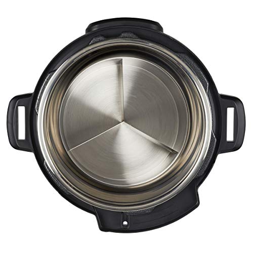 Instant Pot 5252078 Official Round Cook/Bake Pan with Lid & Removable Divider Red 7inch cisne