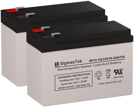 Vego IQ 450 Replacement Batteries - 2X 12 Volt 10AH Scooter Batteries by SigmasTek