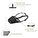 Dog Muzzle Mesh with Overhead Strap, No Lick Dog Mask Mouth Guard Muzzle for Dogs Prevent Biting Chewing (M, Black)