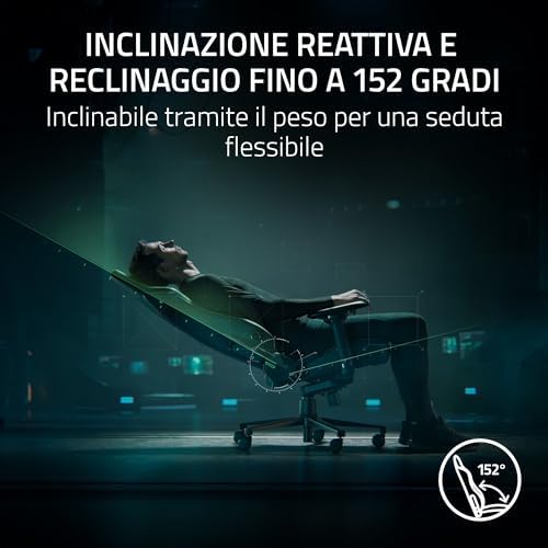 Iskur V2 - Sedia da gioco con supporto lombare adattivo (tessuto, cuscini in schiuma ad alta densità, braccioli 4D, curva lombare completamente regolabile) Tessuto