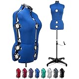 Blue 13 Dials Female Fabric Adjustable Mannequin