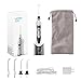 Electric Dental Water Flosser, Cordless, Portable and Rechargable Oral Irrigator with 3 Operation Modes and 4 Rotatable Jet Tips, IPX7 Waterproof for Cleaning Braces and Teeth Whitening
