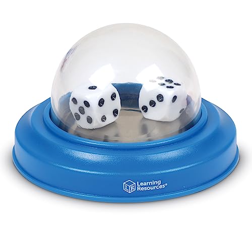 Learning Resources Dice Poppers - 2 Pieces, Ages 3+ Board Game Accessory, Dice Game, Dice Popper for Trivia Nights, Math Games for Kids