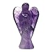 Nelson Creations, LLC 2 Inch Lilac Amethyst Hand-Carved Guardian Angel Natural Gemstone Healing Figurine