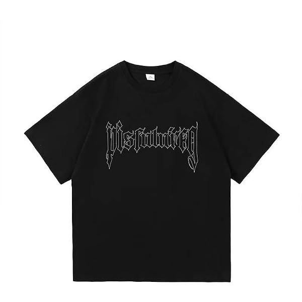 Men's Grunge Goth T-Shirts Emo Harajuku Tops Indie Print