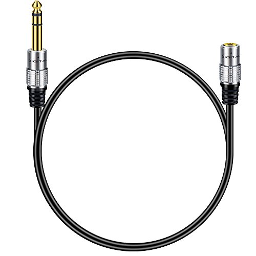 BATIGE 6.35mm 1/4 Inch Stereo Plug Male to 3.5mm Stereo Jack Female