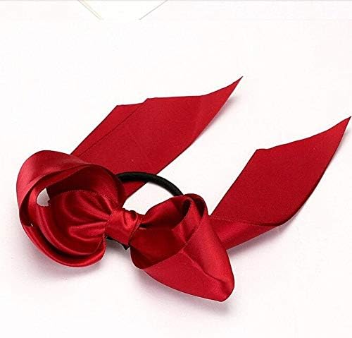 Noete Bowknot Hair Band Cloth Scrunchies Multi-Color Hair Tie Ponytail Holder Hair Accessory for Girls/Women/Lady/Kid//Children
