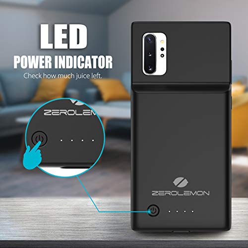 ZEROLEMON Battery Case for Galaxy Note 10 Plus, 5000mAh Wireless
