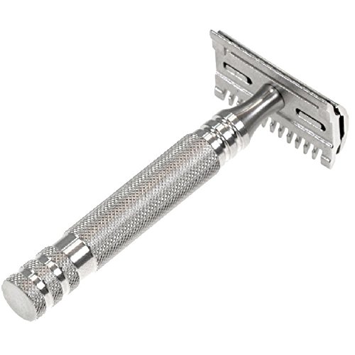 Fendrihan Full Stainless Steel Open Closed Comb Double Edge Safety Razor (Ambassador Handle)