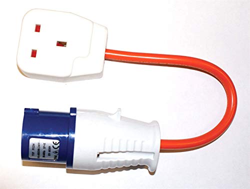 MSA™ Caravan Camping 230v UK Electric Hook Up 13A 3 Pin Mains Hook Up Adaptor