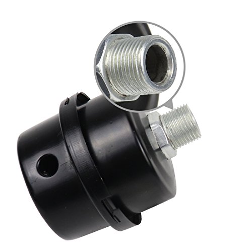BBT Air Compressor Intake Filter, 2 Pcs 16mm Thread Metal oil-less Air Compressor Air Filter Silencer Noise Muffler (3/8 PT 16mm) - Thumbnail 5
