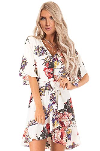 amazon white wrap dress