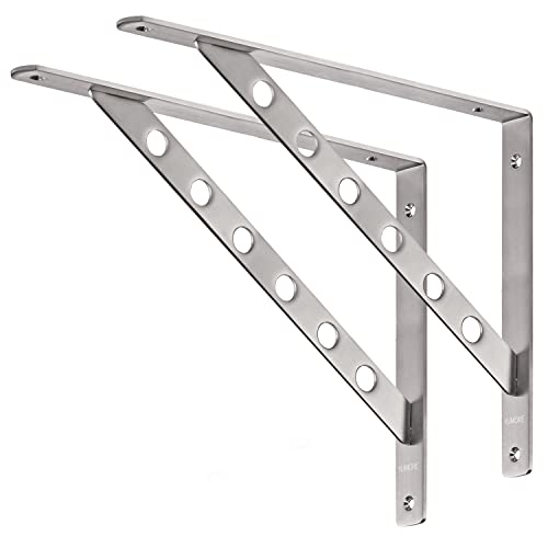 YUMORE Schwerlastkonsole 400x280 mm Regalträger Schwerlast Winkel Edelstahl