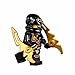 LEGO Ninjago Minifigure - Cole Zukin Robe (Black Ninja) with Dual Gold Jagged Blades (70747)