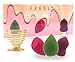 Makeup Blender Sponge Set，Eye Shadow Brush & Holder Bonus By FREEL,Beauty Sponge Blender for Foundation,Low Consumption Type For Powders&Creams,Latex-Free,3Pcs Practical Shape,Economy-Pack