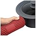 Pratico Kitchen Multipurpose Silicone Pot Holder, Trivet, Jar Opener and Spoon Rest, Red