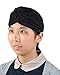 Black Pleated Satin Turban Hat Head Cover Sun Cap