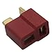 10 Pairs Red Ultra T Plug Connectors Male and Female Connectors for RC LiPo Battery Male and Female + (20 Pack) Shrink Tubing