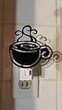 COFFEE cup silhouette NIGHT LIGHT cappucino DECOR NEW