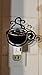 COFFEE cup silhouette NIGHT LIGHT cappucino DECOR NEW primary