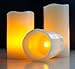 Flameless LED Candles - 3 Mooncandles with Remote Control