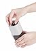 Salt and Pepper Grinder Set - Elegant Square Glass Design with Rose Gold Top - Two Spice Mills with Adjustable Coarseness