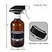 Olilia 8oz Amber Glass Spray Bottles 2 Pack, with Mist and Stream Settings Sprayer Top, Chalkboard Labels
