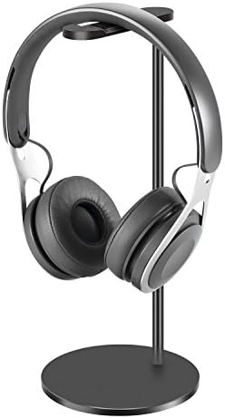 Headphone Stand Headset Holder Universal Aluminum Alloy Headset Stand/Hanger for All Headphone Sizes (Black)