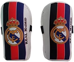 Marex Red/Blue Real Madrid Football Shinguard For Kids And Mens