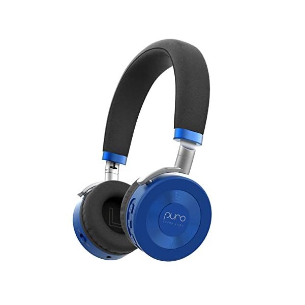 JuniorJams-Volume-Limiting-Headphones-for-Kids-3-Protect-Hearing--Foldable-Adjustable-Bluetooth-Wireless-Headphones-for-Tablets-Smartphones-PCs-wMic--by-Puro-Sound-Labs-Blue Puro Sound Labs JuniorJams Volume Limiting Headphones for Kids 3+ Protect Heearing- Foldable & Adjustable Bluetooth…